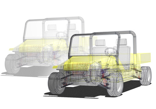 Mini Moke Redesign 3d process